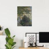 Camille Monet in de tuin Poster (Thuiskantoor)