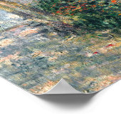 Camille Monet in de tuin van Argenteuil (1876) Poster (Hoek)