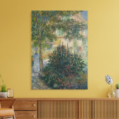 Camille Monet in de tuin van Argenteuil Canvas Afdruk (Insitu (Woonkamer))