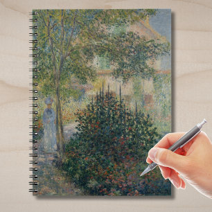 Camille Monet in de tuin van Argenteuil Notitieboek