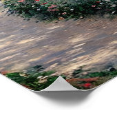 Camille Monet in de tuin van Argenteuil Poster (Hoek)
