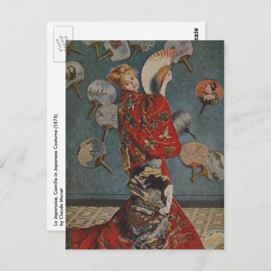 Camille Monet in Japans kostuum door Claude Monet Briefkaart (Voorkant / Achterkant)