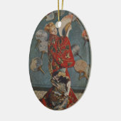 Camille Monet in Japans kostuum door Claude Monet Keramisch Ornament (Links)