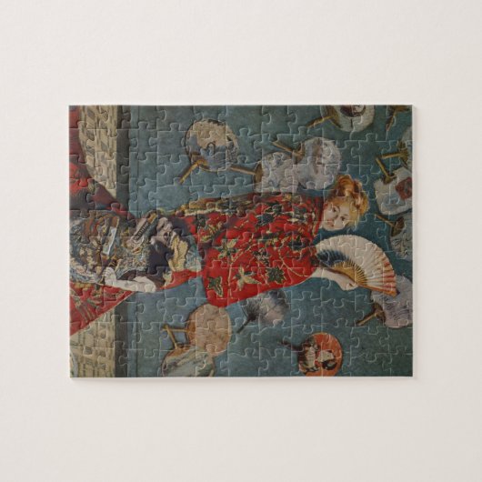 Camille Monet in Japans kostuum door Claude Monet Legpuzzel (Horizontaal)