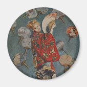 Camille Monet in Japans kostuum door Claude Monet Magneet (Voorkant)