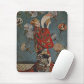 Camille Monet in Japans kostuum door Claude Monet Muismat (Met muis)