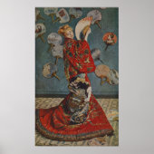 Camille Monet in Japans kostuum door Claude Monet Poster (Voorkant)
