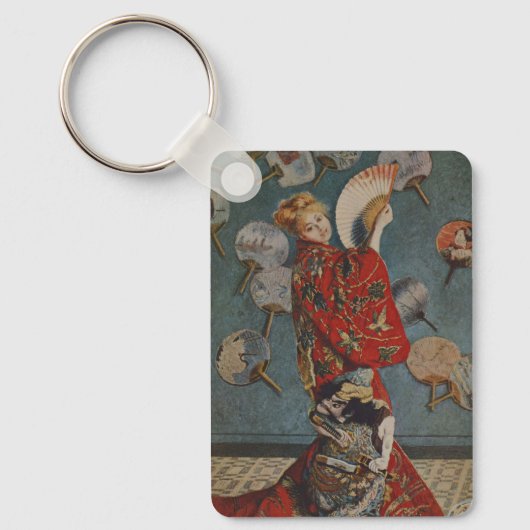 Camille Monet in Japans kostuum door Claude Monet Sleutelhanger (Voorkant)