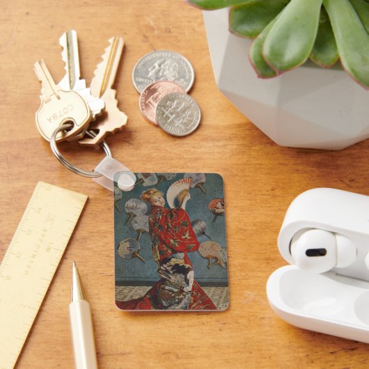 Camille Monet in Japans kostuum door Claude Monet Sleutelhanger (Bureau)