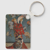 Camille Monet in Japans kostuum door Claude Monet Sleutelhanger (Achterkant)
