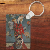 Camille Monet in Japans kostuum door Claude Monet Sleutelhanger (Achterkant)