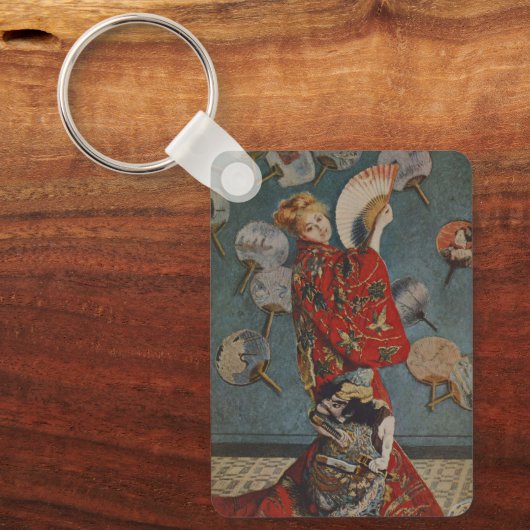 Camille Monet in Japans kostuum door Claude Monet Sleutelhanger (Voorkant)