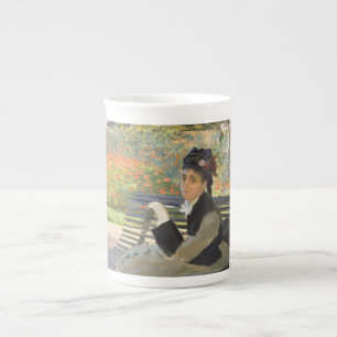 Camille Monet op een Bench Claude Monet Porselein Kop