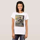 Camille Monet op een Bench Claude Monet T-shirt (Voorkant volledig)