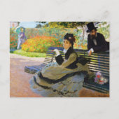 Camille Monet op een tuinbankje Claude Monet Briefkaart (Voorkant)