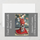 Camille Monet van Claude Monet in Japan Kaart (Voorkant / Achterkant)