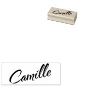 Camille naam decoratieve scriptlettertekens voor s rubberstempel (Gestempeld)