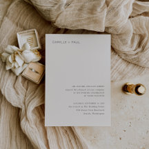 Camille Neutral Modern Wedding