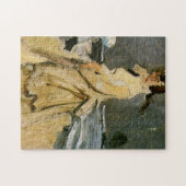 Camille op de Beach Monet Fine Art Legpuzzel (Horizontaal)