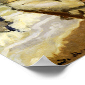 Camille op het strand in Trouville Poster (Hoek)