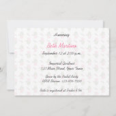 Camille Pink Bridal Tea Kaart (Achterkant)