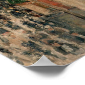 Camille Pissaro - Boulevard Monmartre Paris 1897 Poster (Hoek)