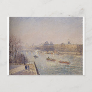 Camille Pissarro - 1901 winterzonochtend vorst Briefkaart