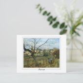 Camille Pissarro #219 - Fine Art Briefkaart (Staand voorkant)