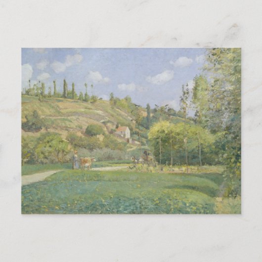 Camille Pissarro | A Cowherd te Valhermeil, Auvers Briefkaart (Voorkant)