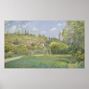 Camille Pissarro   A Cowherd te Valhermeil, Auvers Poster