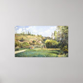 Camille Pissarro A Cowherd te Valhermeil, Auvers-s Canvas Afdruk (Voorkant)