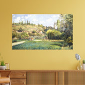 Camille Pissarro A Cowherd te Valhermeil, Auvers-s Canvas Afdruk (Insitu (Woonkamer))