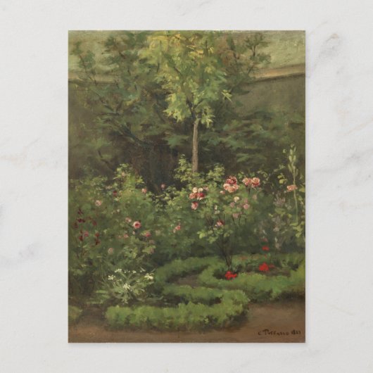 Camille Pissarro | A Rose Garden Briefkaart (Voorkant)