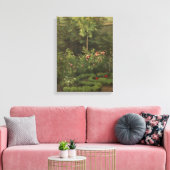 Camille Pissarro | A Rose Garden Canvas Afdruk (Insitu (Woonkamer))