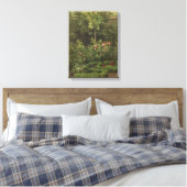 Camille Pissarro | A Rose Garden Canvas Afdruk (Insitu (Slaapkamer))
