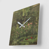 Camille Pissarro | A Rose Garden Vierkante Klok (Hoek)