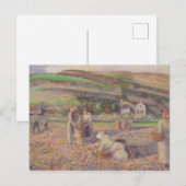 Camille Pissarro | Aardappeloogst Briefkaart (Voorkant / Achterkant)