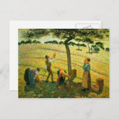 Camille Pissarro- Apple Picking in Eragny-sur-Epte Briefkaart (Voorkant / Achterkant)