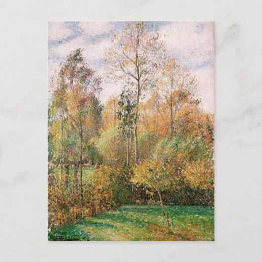 Camille Pissarro - Autumn, Poplars, Eragny Briefkaart (Voorkant)