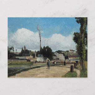 Camille Pissarro - Banken van de Oise bij Pontoise Briefkaart