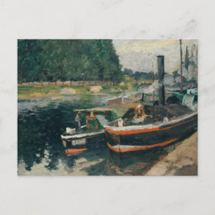Camille Pissarro - Barges in Pontoise Briefkaart