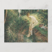 Camille Pissarro Bather in de Bossen Schilderkunst Briefkaart (Voorkant)