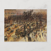 Camille Pissarro- Boulevard des Italiens vanmiddag Briefkaart (Voorkant)