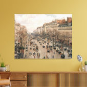 Camille Pissarro Boulevard Montmartre a Paris Canvas Afdruk (Insitu (Woonkamer))