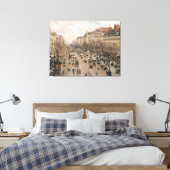 Camille Pissarro Boulevard Montmartre a Paris Canvas Afdruk (Insitu (Slaapkamer))