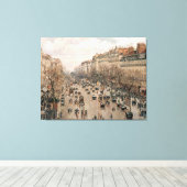 Camille Pissarro Boulevard Montmartre a Paris Canvas Afdruk (Insitu (Houten vloer))