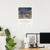 Camille Pissarro Boulevard Montmartre Art Exhibit Poster (Thuiskantoor)