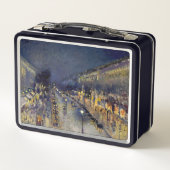 Camille Pissarro - Boulevard Montmartre bij nacht (Achterkant)