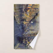 Camille Pissarro - Boulevard Montmartre bij nacht Bad Handdoek (Handdoek)