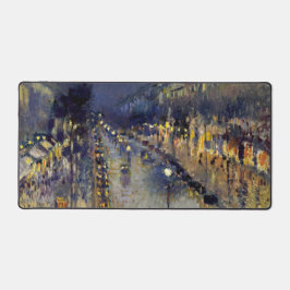 Camille Pissarro - Boulevard Montmartre bij nacht Bureaumat